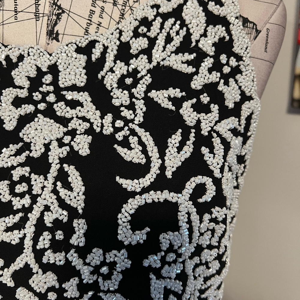 JKARA Sleeveless Gown with Beaded Top - Picture 3 of 13